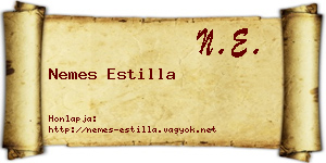 Nemes Estilla névjegykártya